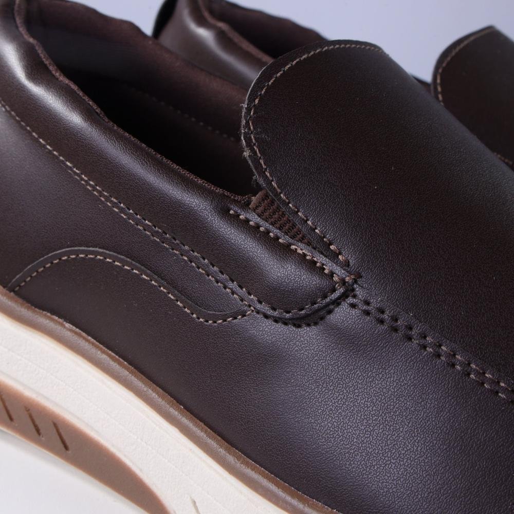 Sapato Masculino Zariff Slip-On 11.007 Cafe Preto 4