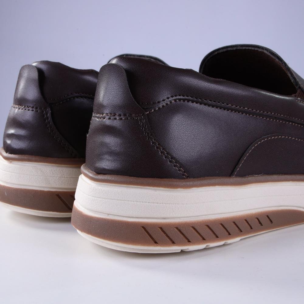 Sapato Masculino Zariff Slip-On 11.007 Cafe Preto 5