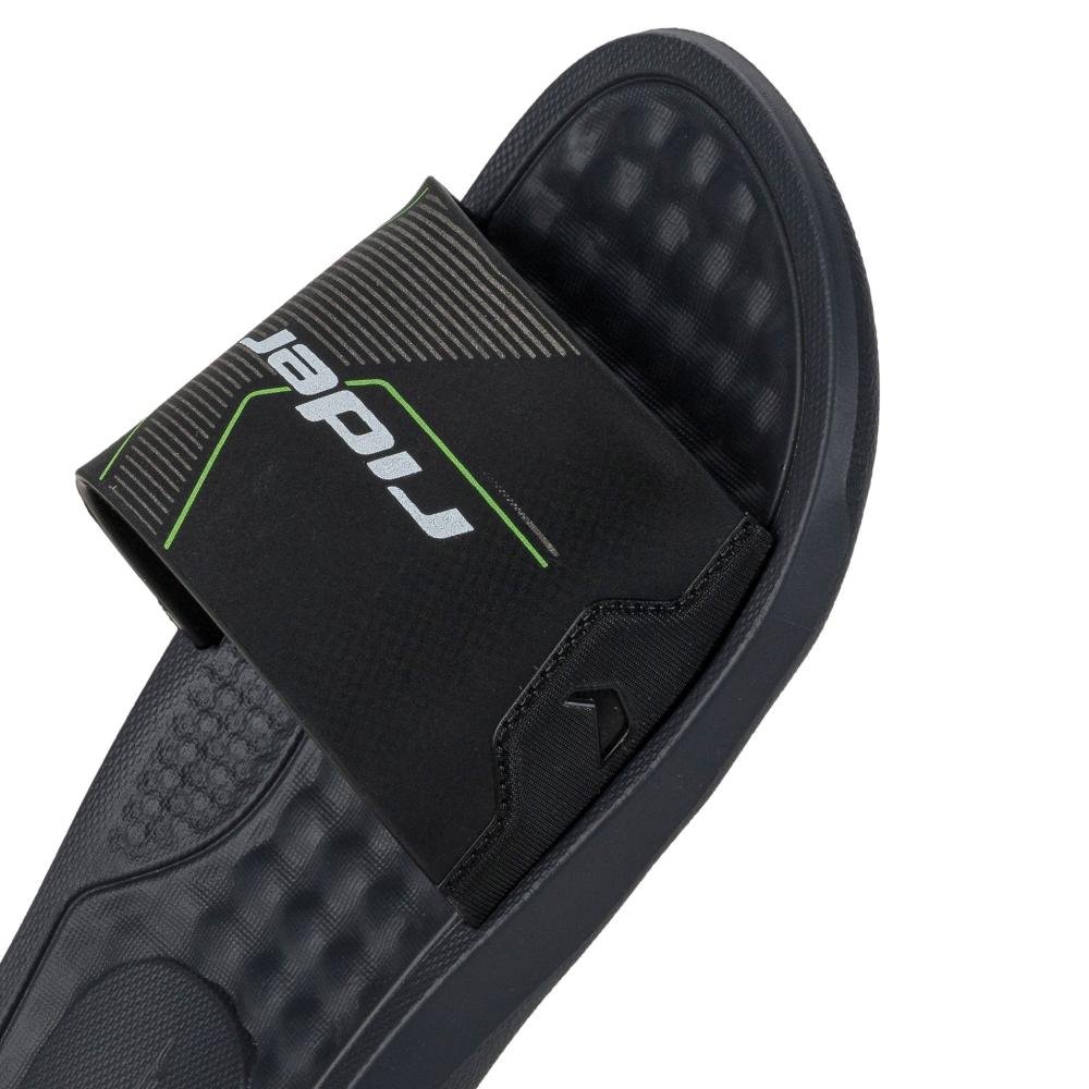 Chinelo Infantil Menino Rider Slide 12223 Cinza/Verde Preto 3