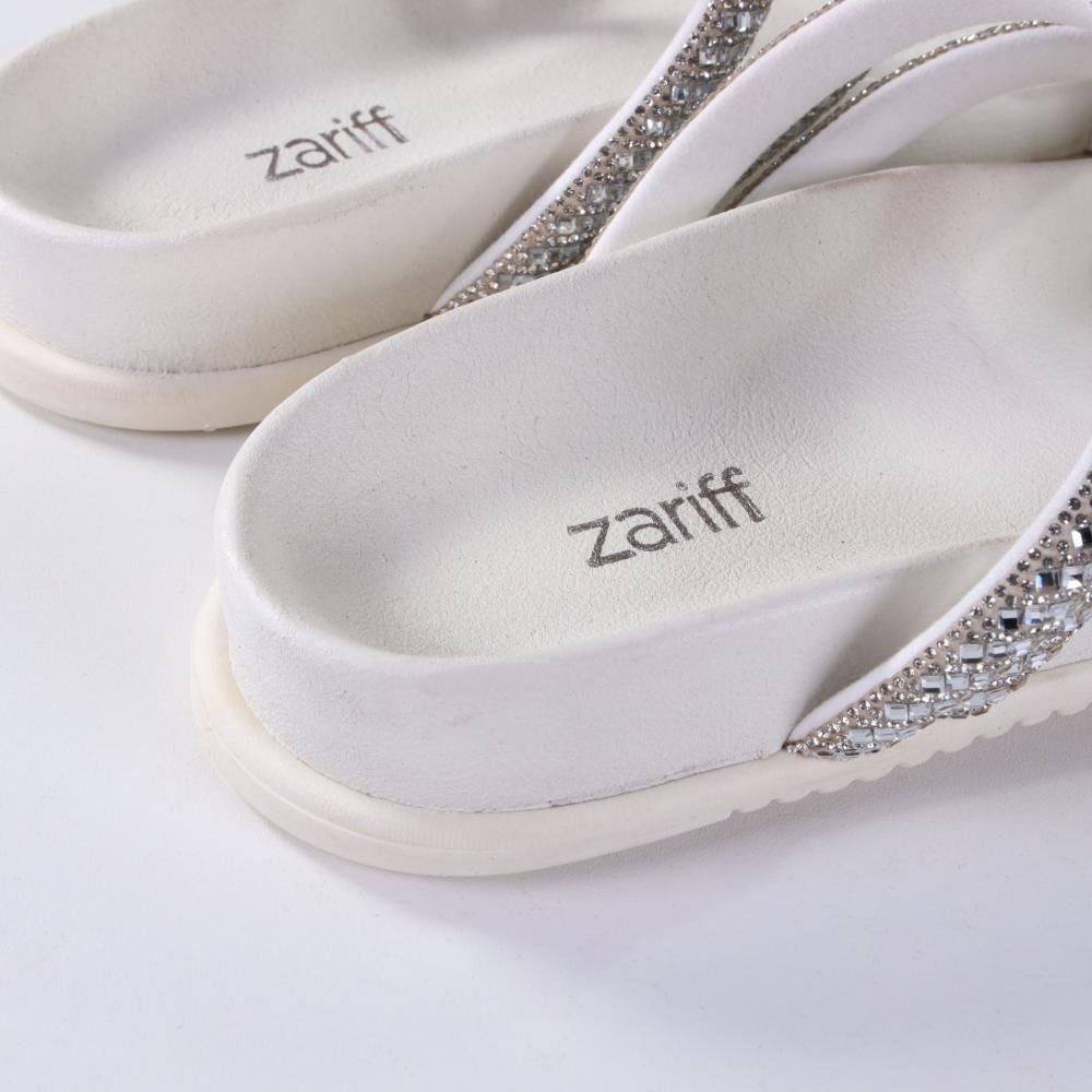 Papete Feminino Zariff Tira Celeste Zapm42 Off White Branco 5