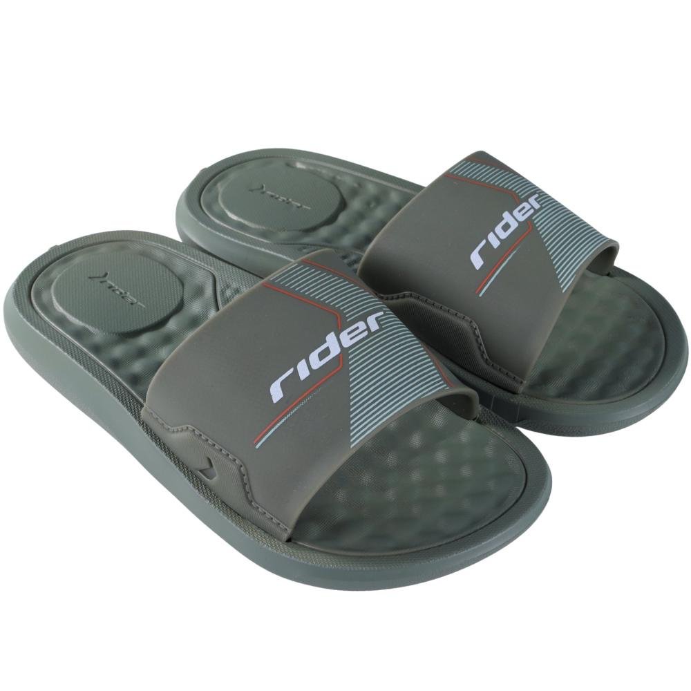 Chinelo Infantil Menino Rider Slide 12223 Verde/Branco Verde 2