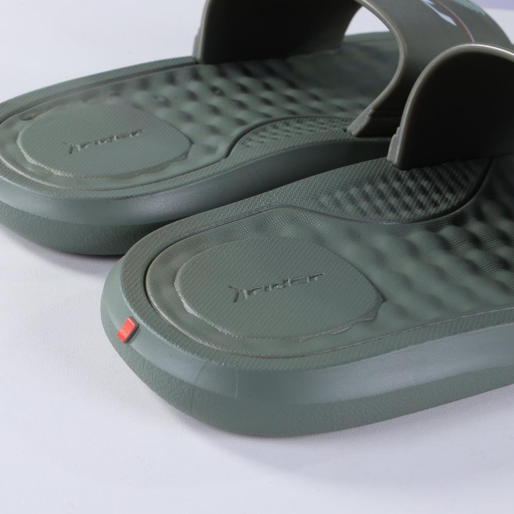 Chinelo Infantil Menino Rider Slide 12223 Verde/Branco Verde 4