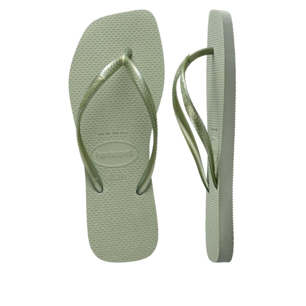 Chinelo Havaianas Feminino Square Green Pistache 8