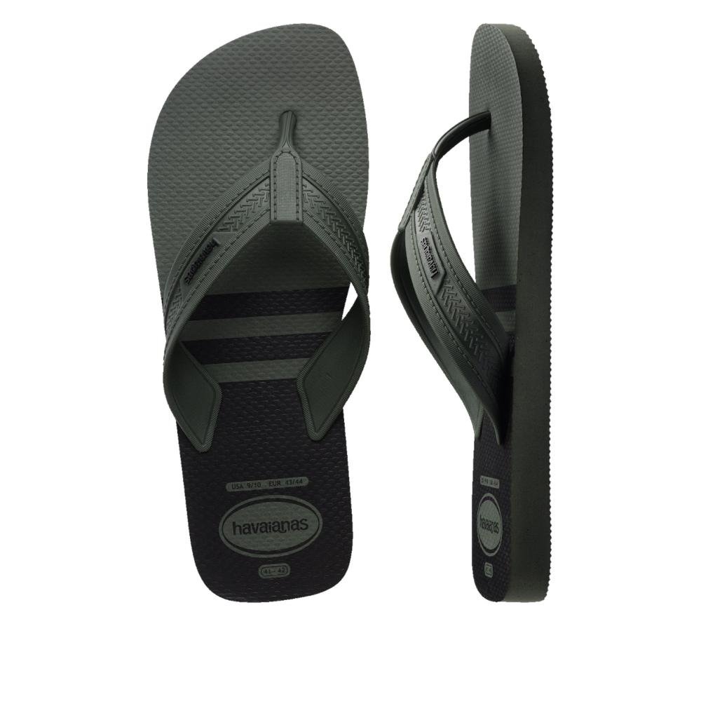 Chinelo Masculino Havaianas City Verde Olive Cinza 7