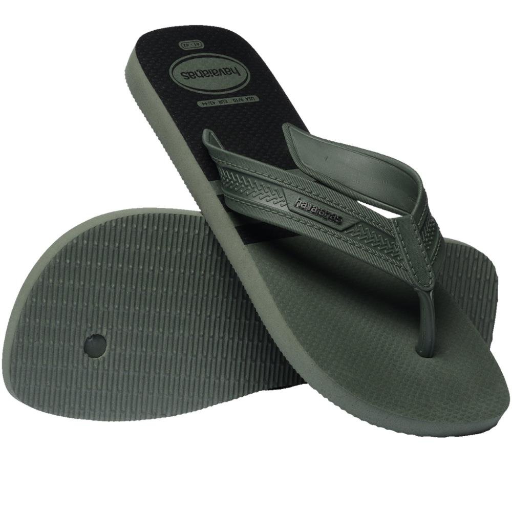 Chinelo Masculino Havaianas City Verde Olive Cinza 8