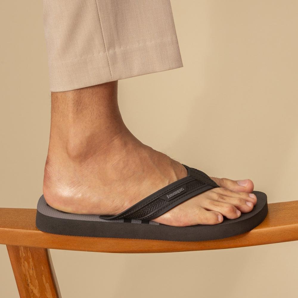 Chinelo Masculino Havaianas City Preto/Cinza Preto 5