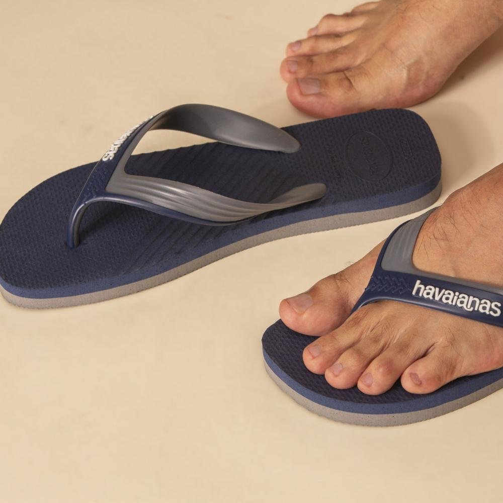 Chinelo Masculino Havaianas Dual Azul Escuro Azul 2