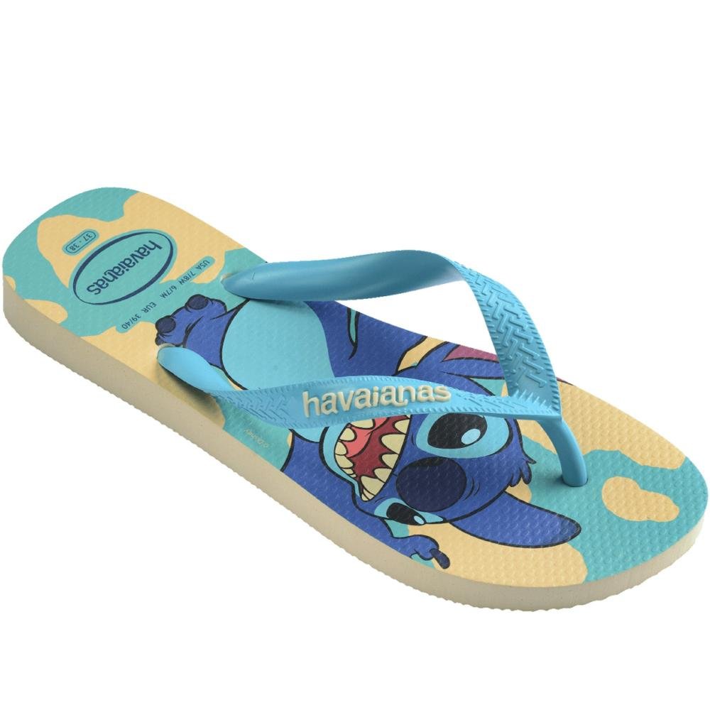 Chinelo Masculino Havaianas Classics Amarelo Azul 4