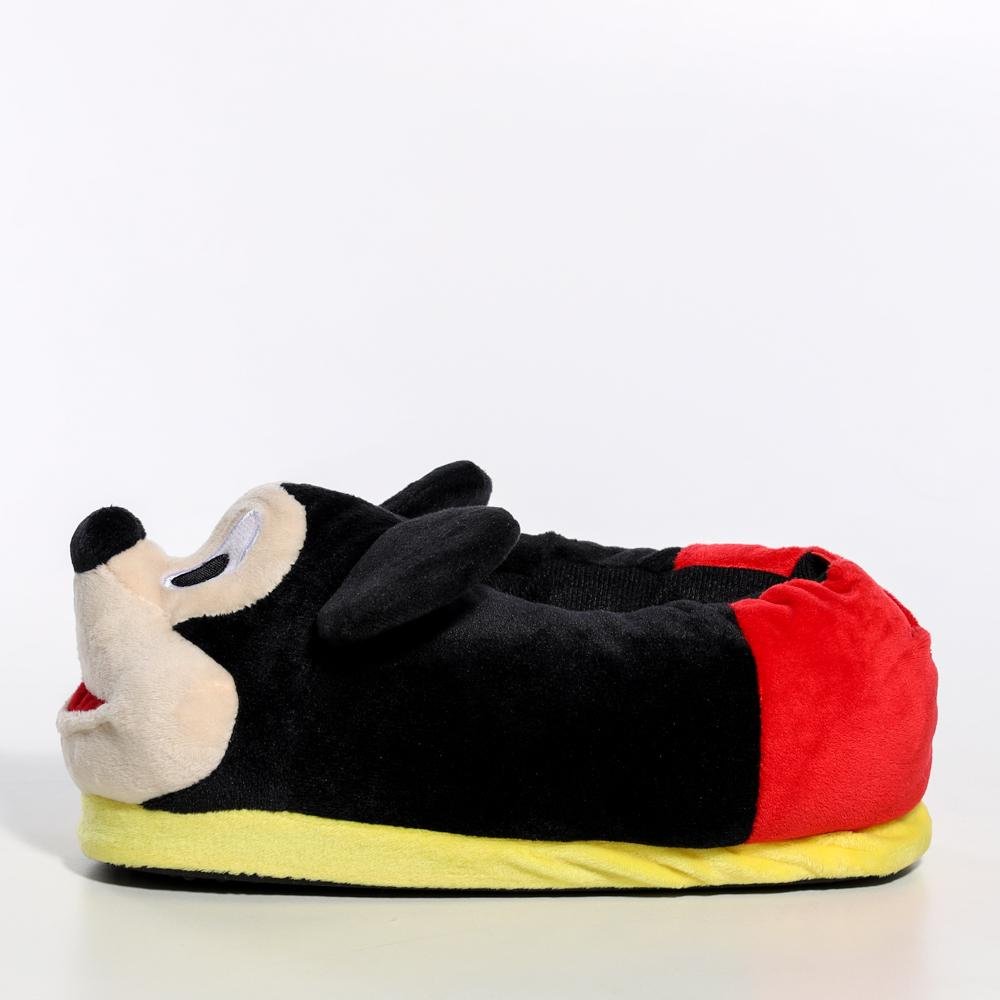 Pantufa Adulto Stuf Disney Mickey Preto 2