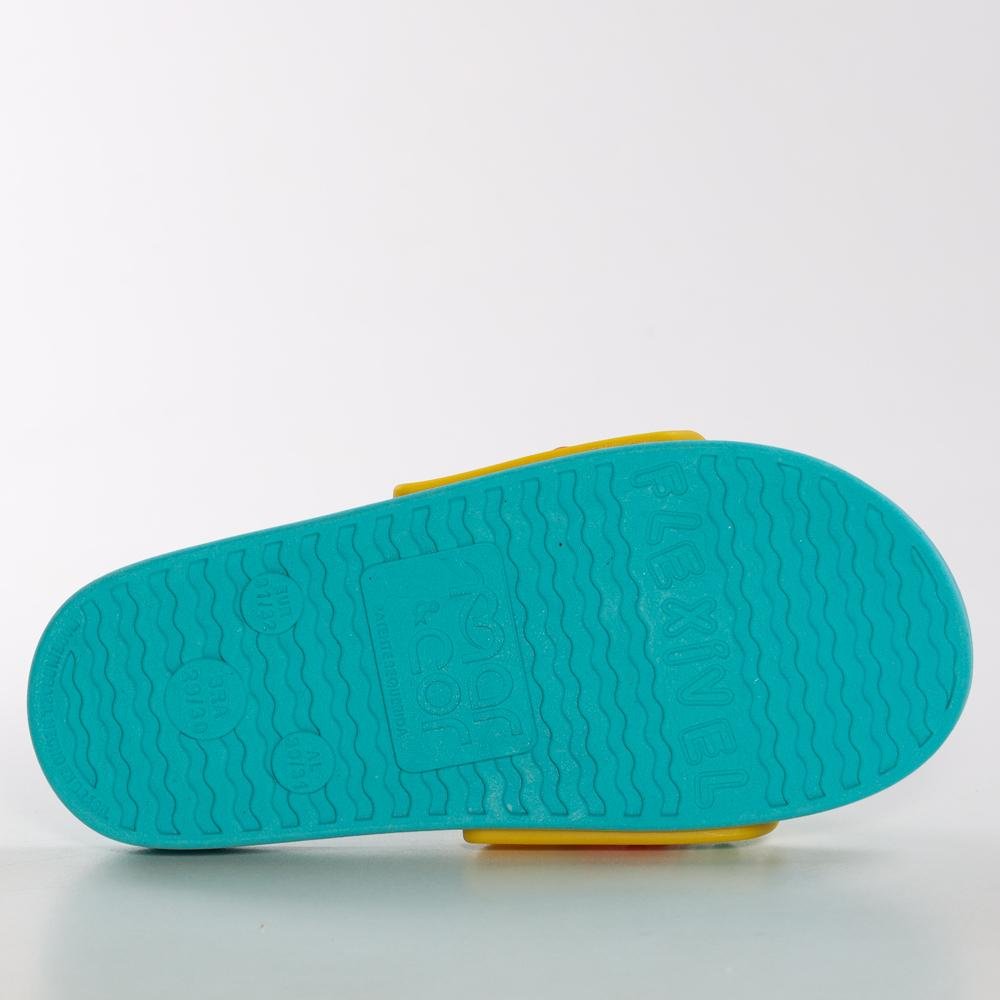 Chinelo Slide Mar E Cor Infantil Pop It Verde Azul 6