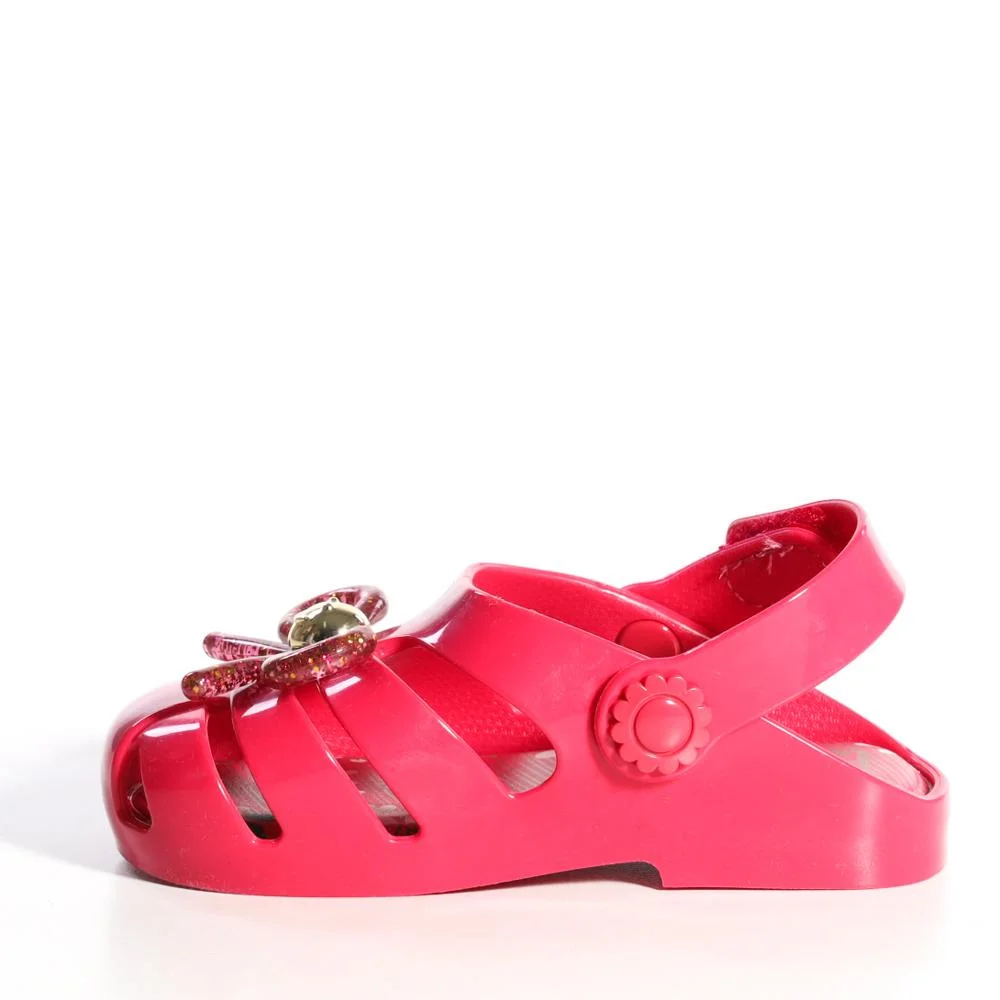 Sandália Infantil Menina Zaxynina Com Laço Pink Rosa 2