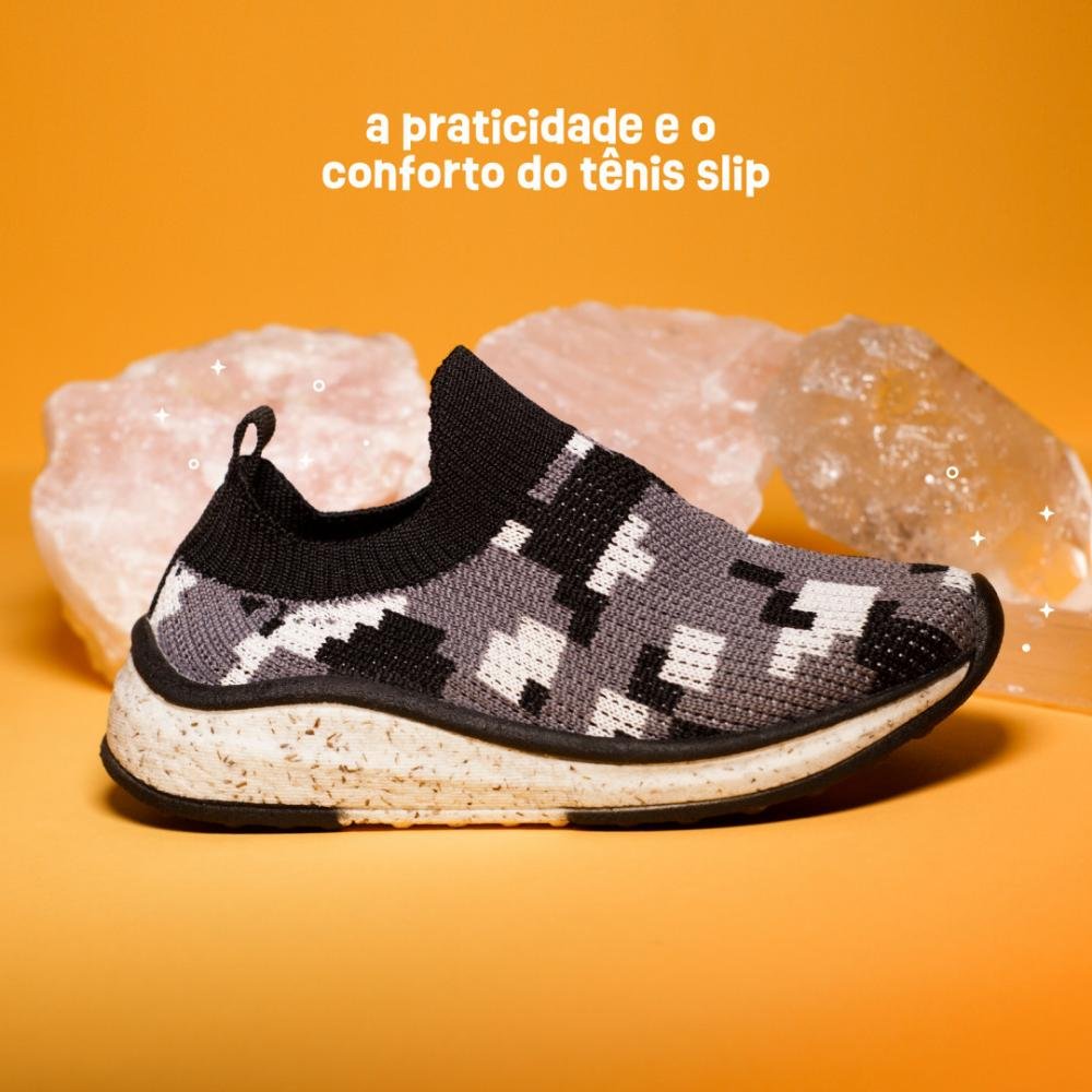 Tênis Menino Bugazoo Camuflado Cinza 2