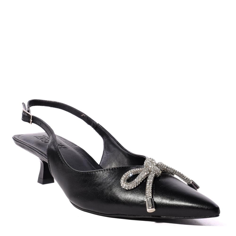 Sapato Feminino Bico Fino Zariff Preto Preto 1