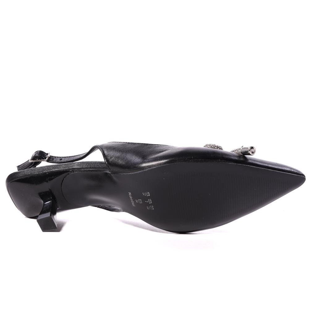 Sapato Feminino Bico Fino Zariff Preto Preto 6