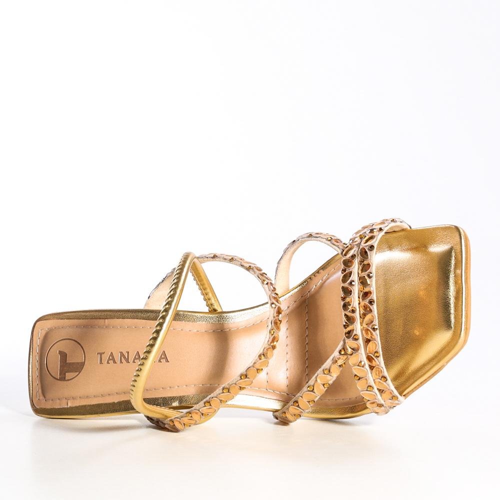 Sandália Tanara T5486 Feminino Dourado 4