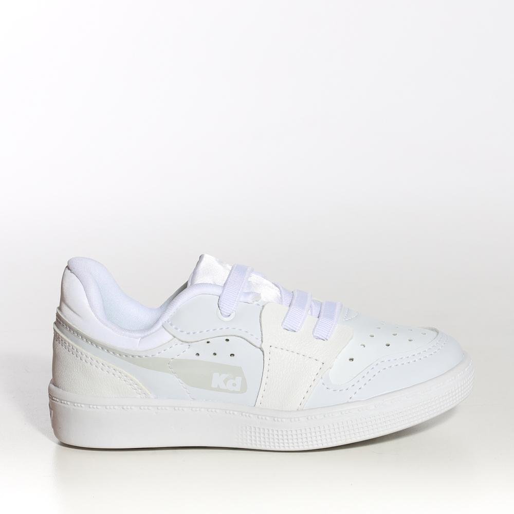 Tênis Sneakers Infantil Kidy Branco Branco 3
