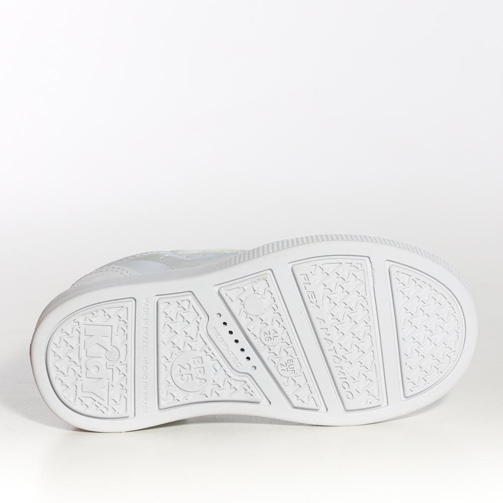 Tênis Sneakers Infantil Kidy Branco Branco 4