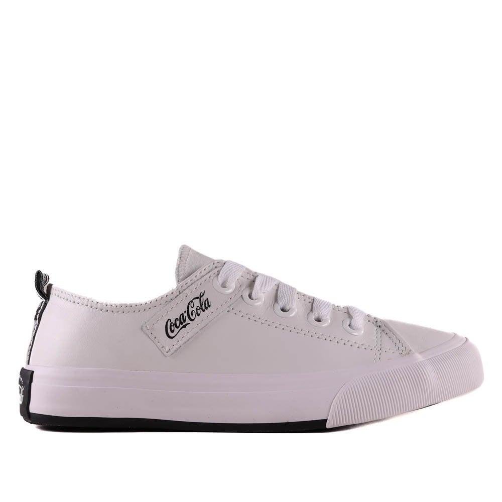 Tênis Casual Branco Coca Cola Shoes Lettering Rosa 1