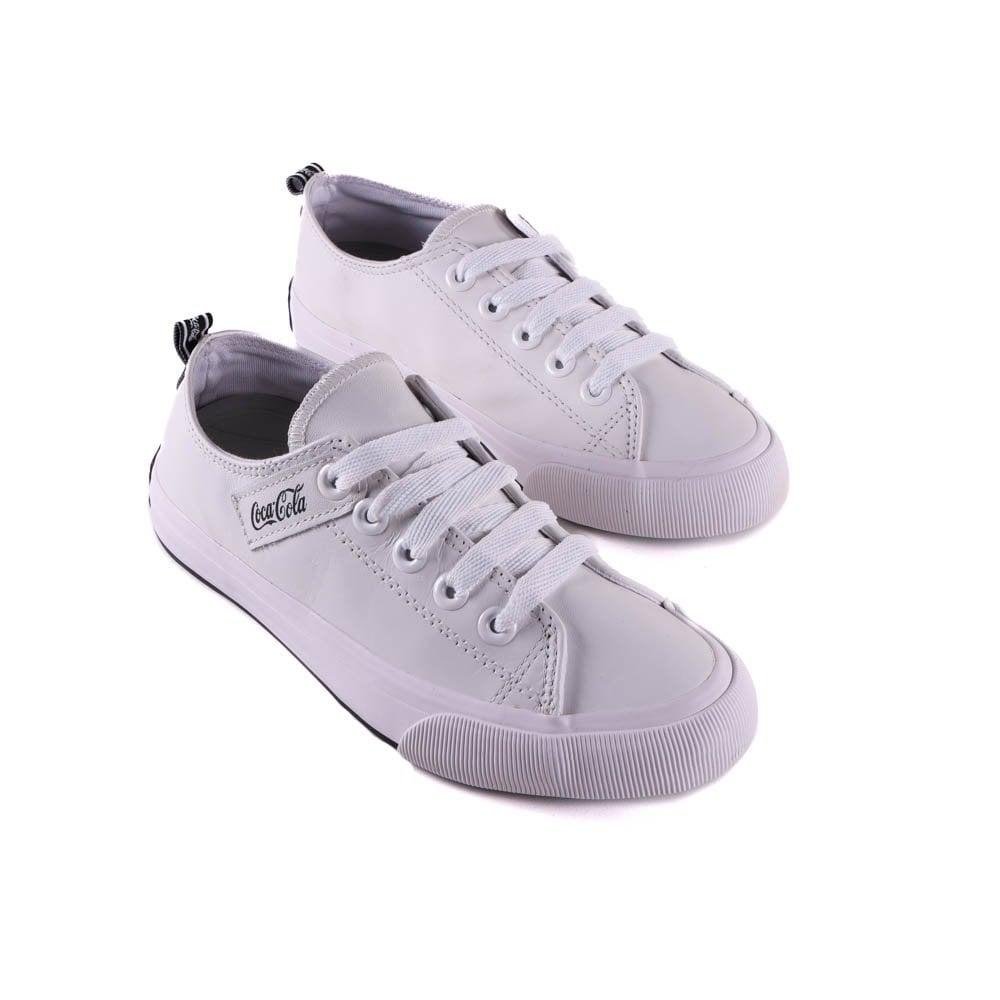 Tênis Casual Branco Coca Cola Shoes Lettering Rosa 7