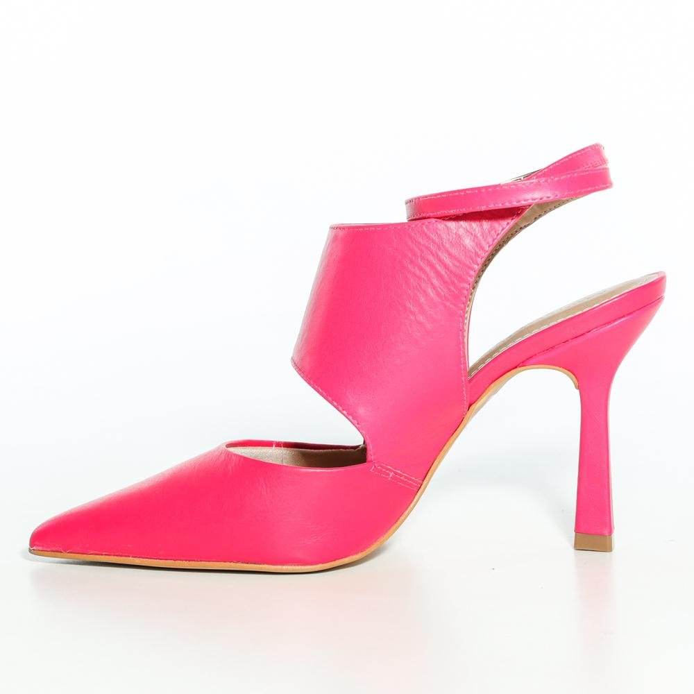 Sapato Lia Line em Couro Pink Rosa 2