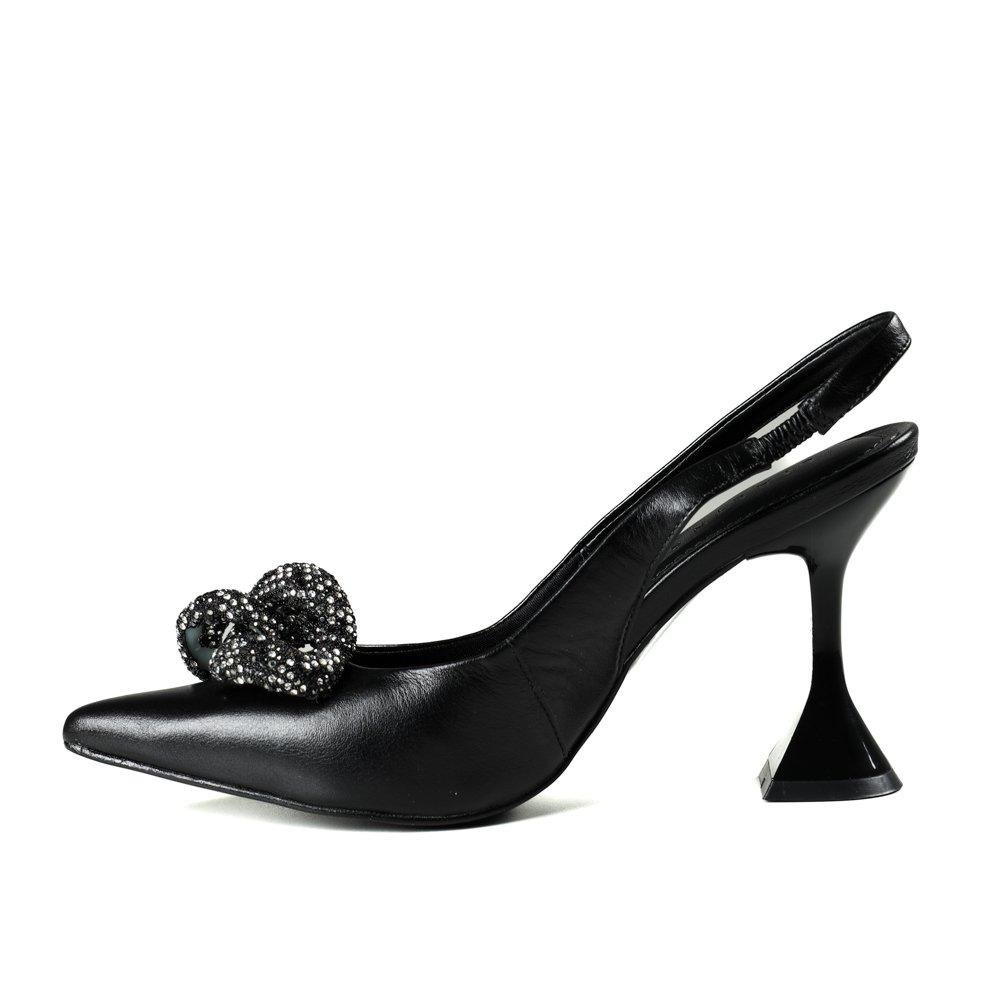 Sapato Feminino Slingback Lia Line Preto Preto 3