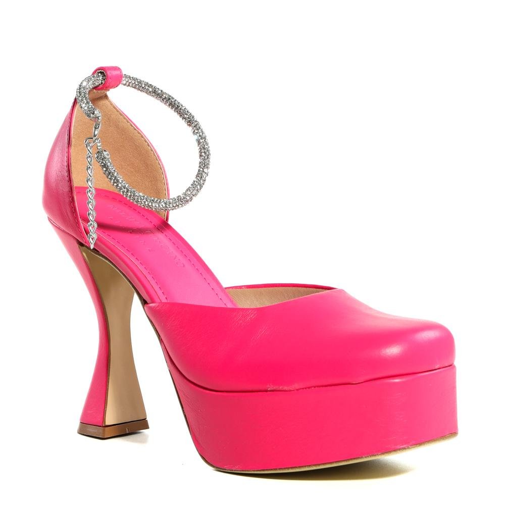Sapato Feminino Lia Line Salto Taça Magento Rosa 3