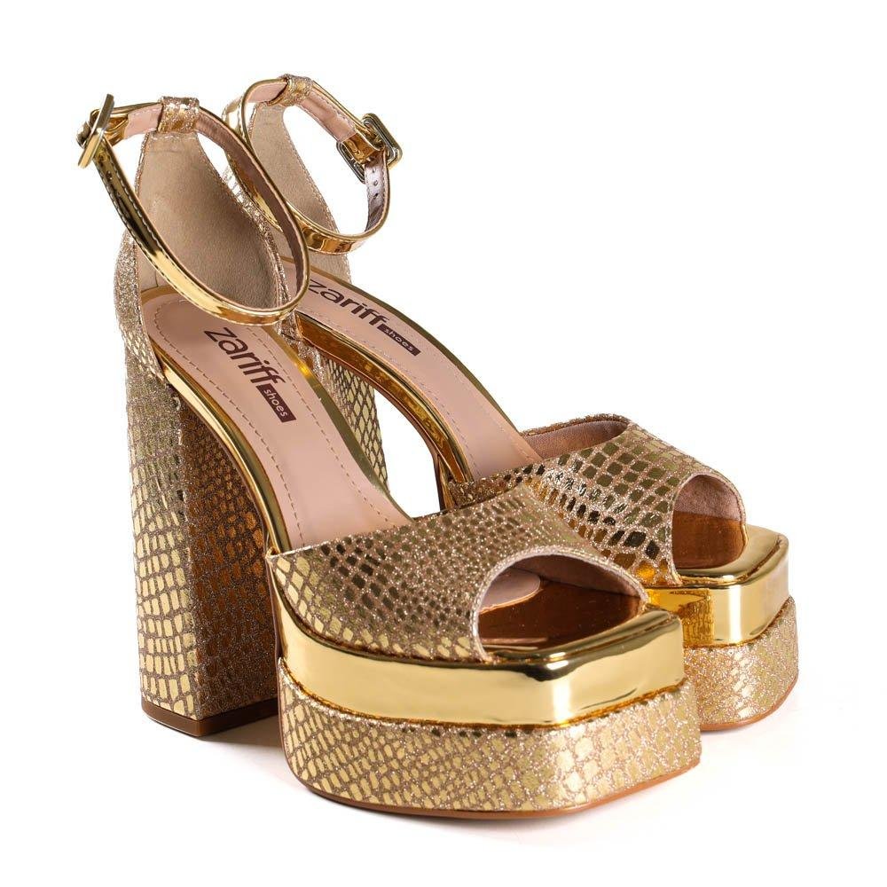 Sandália Zariff 1931635 Feminino Dourado 3