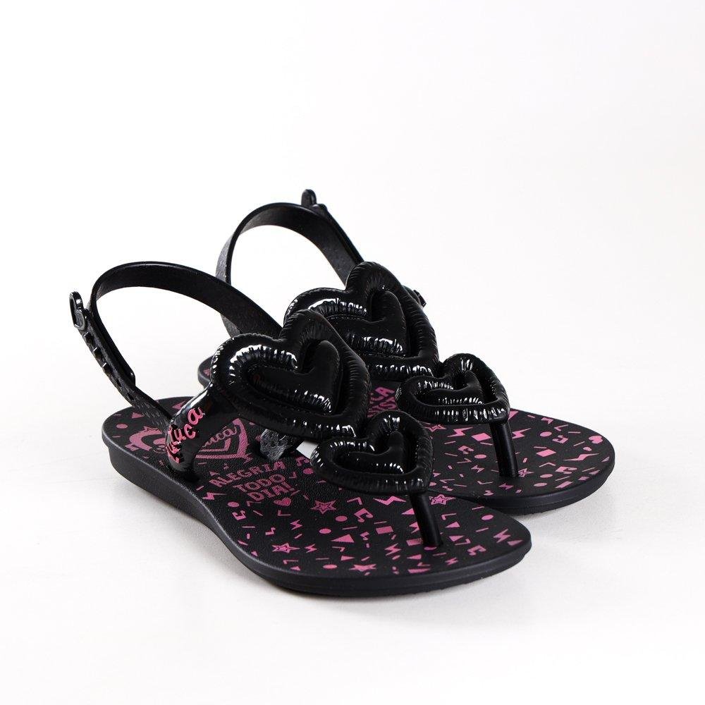 Sandália Grendene Kids Luluca Bubble Bag Preto 3