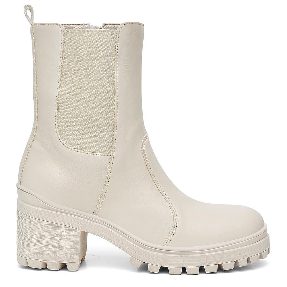 Bota Valentina K Coturno Feminino Branco 3