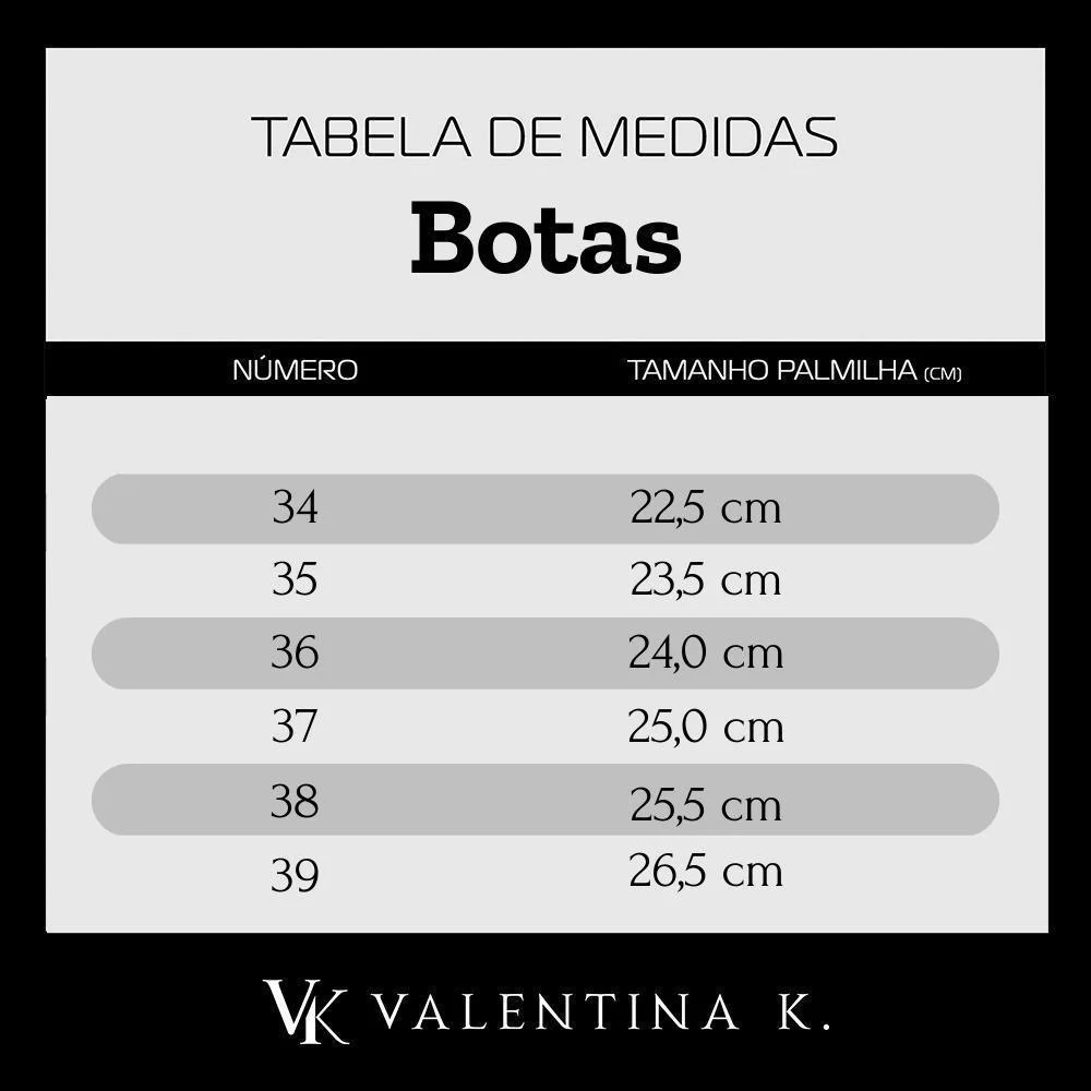 Bota Valentina K Texana Feminino Dourado 6