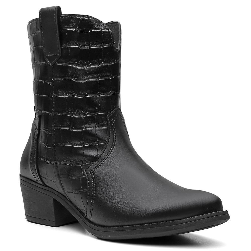 Bota Valentina K Texana Feminino Preto 2