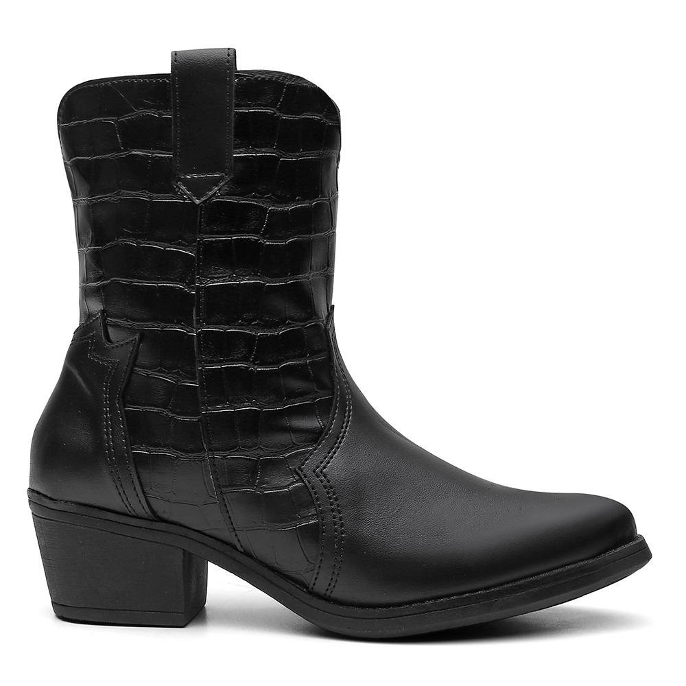 Bota Valentina K Texana Feminino Preto 3