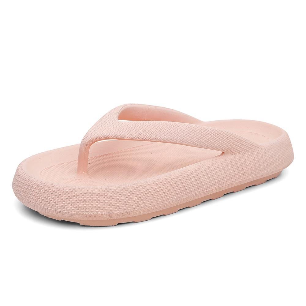 Chinelo Feminino de Dedo Verão Estilo Casual Bege 2