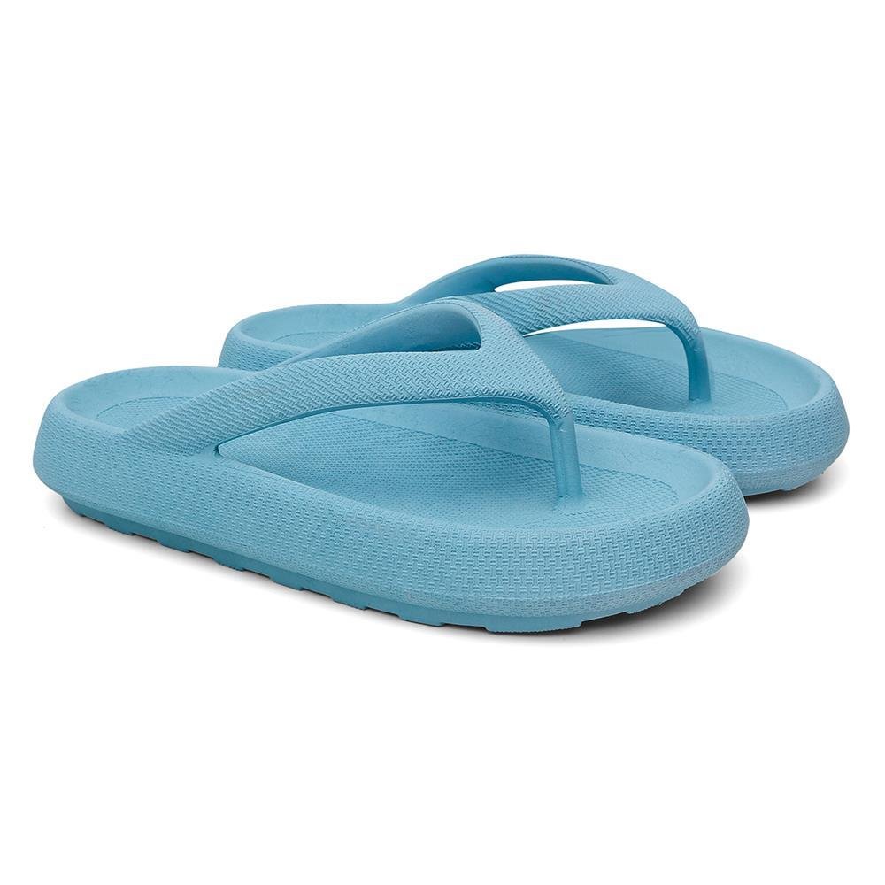 Chinelo Feminino de Dedo Casual + Bolsa Quebek Tiracolo Kit Azul 5