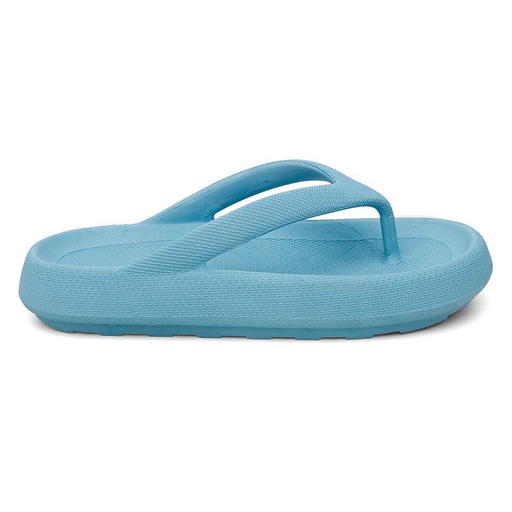 Chinelo Feminino de Dedo Casual + Bolsa Quebek Tiracolo Kit Azul 7