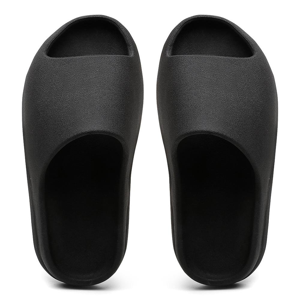 Chinelo Feminino Masculino Nuvem Slide Confortável Macio Preto 4