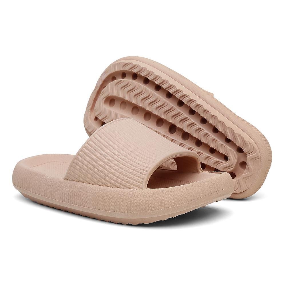 Chinelo Valentina Kister Nuvem Slide Feminino Bege 2