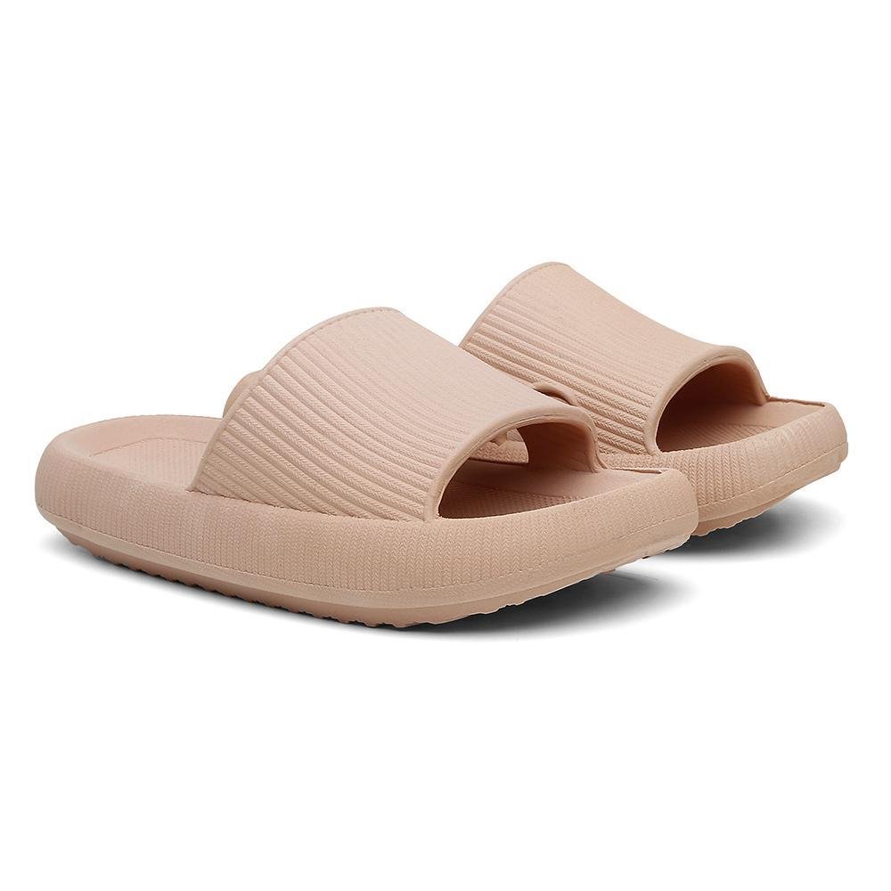 Chinelo Valentina Kister Nuvem Slide Feminino Bege 4