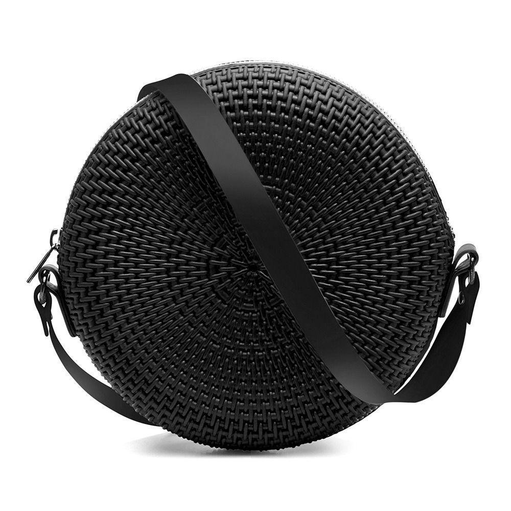 Kit Sandalia Slide Nuvem Tira Dupla Fivela e Bolsa Quebek Casual Preto 5