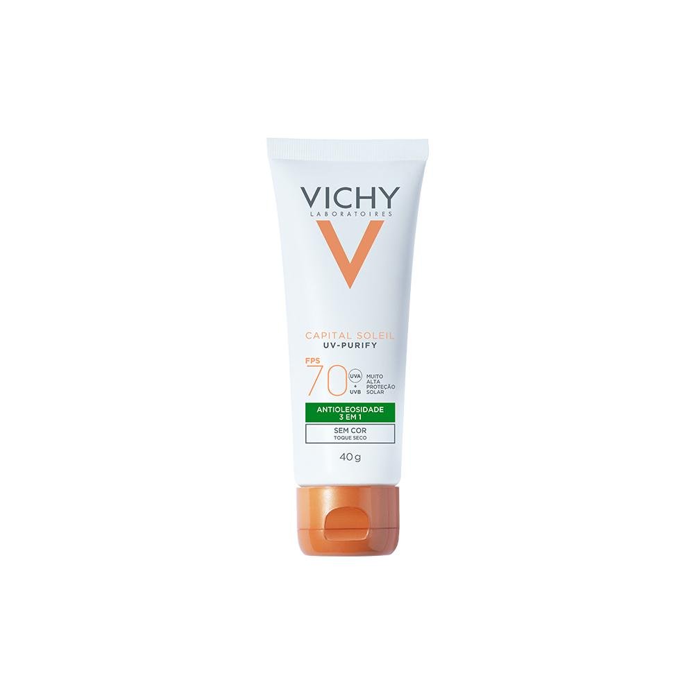 Vichy Capital Soleil Purify Protetor Solar Antioleosidade FPS70 40g 40g 1