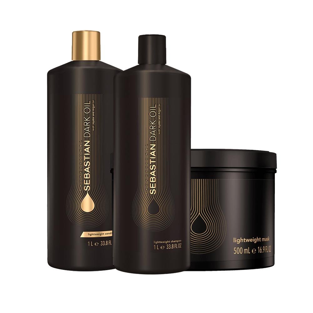 Kit Sebastian Professional Dark Oil - Shampoo e Condicionador e Máscara ÚNICO 1