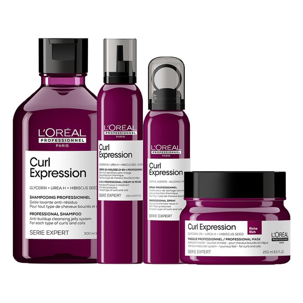 Kit L'Oreál Professionnel Serie Expert Curl Expression Home Care Com Másc Rich 250 ml E 3 Produtos