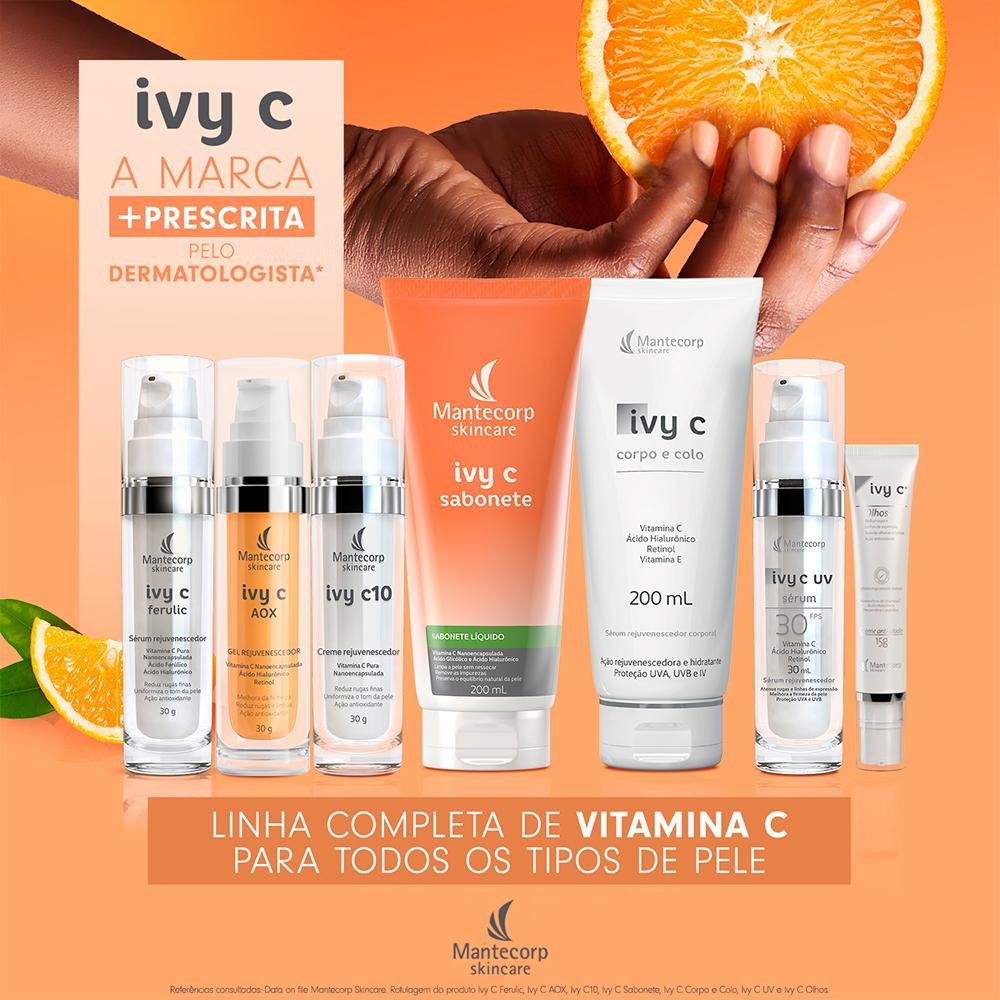 Mantecorp Ivy C Ferulic Sérum Facial Rejuvenescedor 30g 30g 6