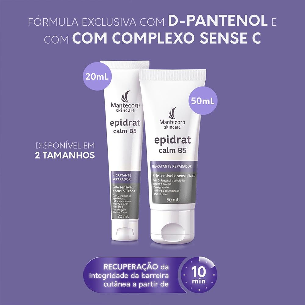 Mantecorp Epidrat Calm B5 Hidratante Facial Reparador 50ml 50ml 4