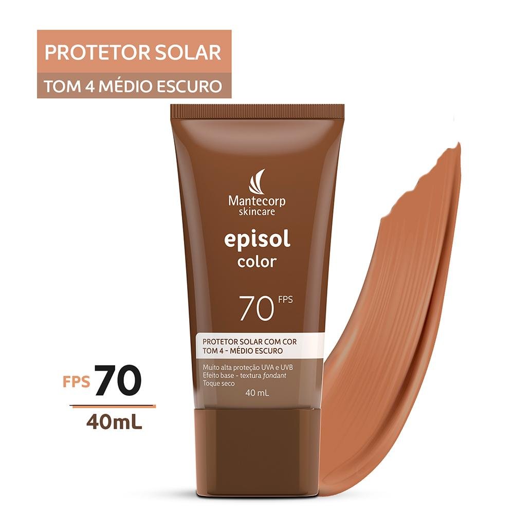 Mantecorp Episol Prot Solar Facial Fps70 4 Médio Escuro 40ml Médio Escuro 2