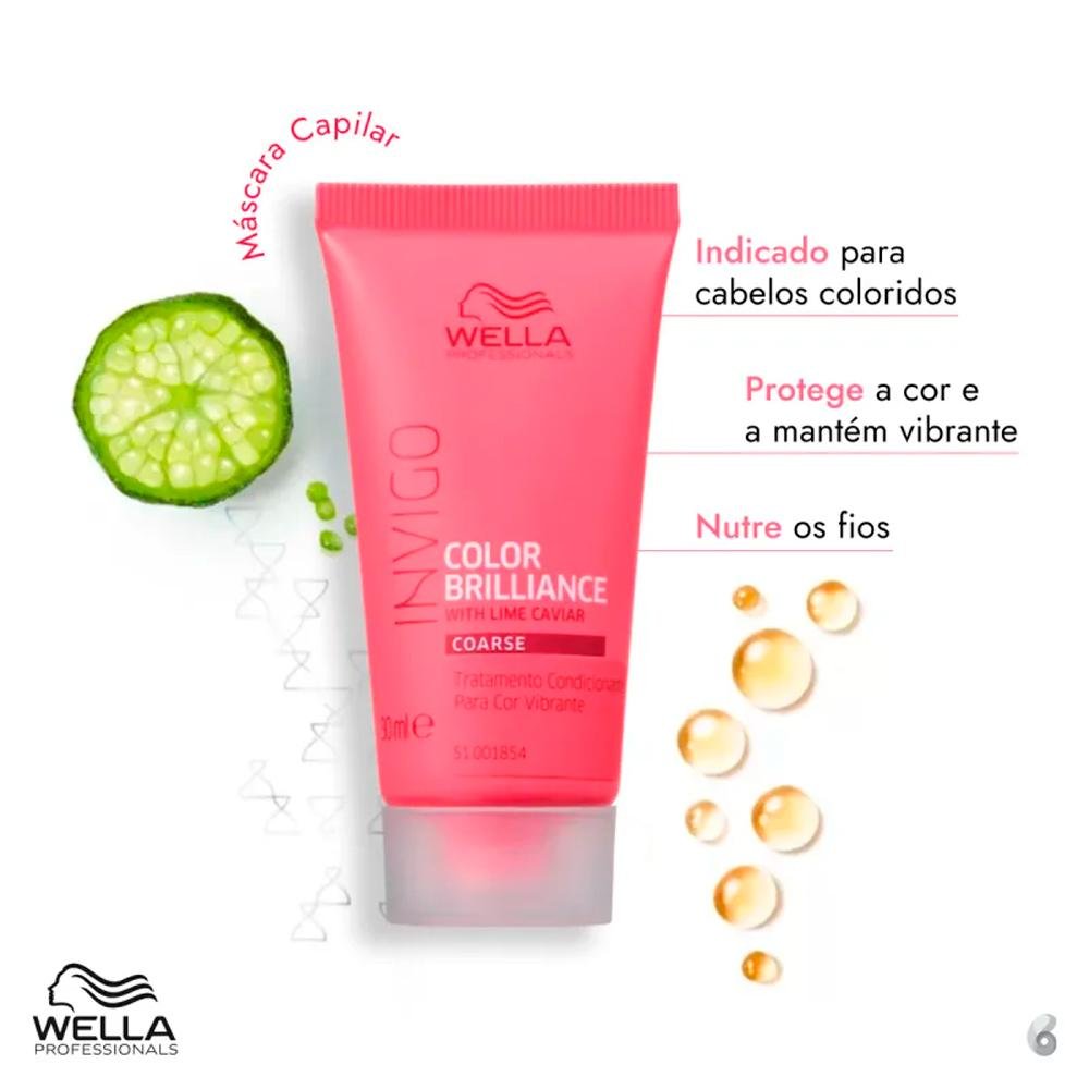 Wella Professionals Invigo Color Brilliance Máscara para Cuidado da Cor 30ml 30ml 2