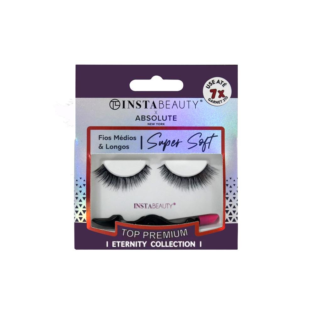 Absolute New York Istabeauty Garnet 310 Cílios Postiços Curto Preto 1 Par Preto 1