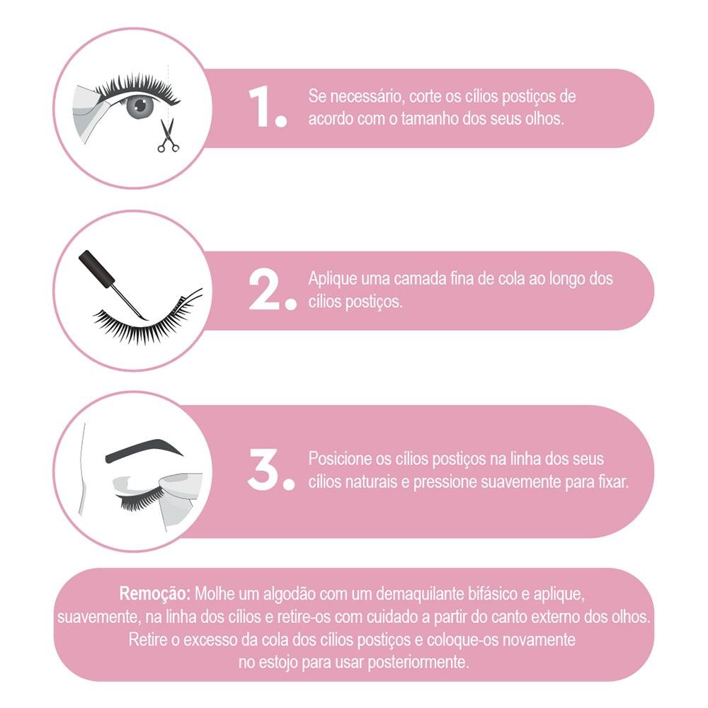 Absolute New York Istabeauty Garnet 310 Cílios Postiços Curto Preto 1 Par Preto 3