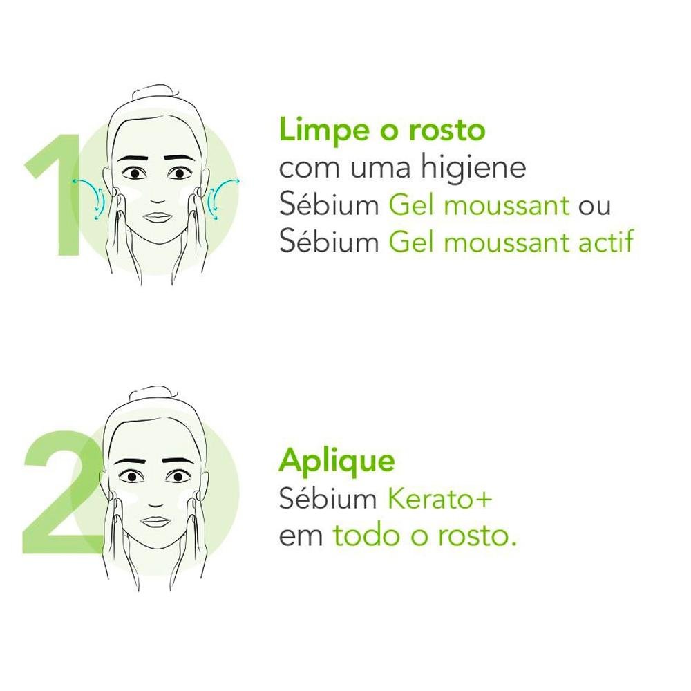 Bioderma Sébium Kerato+ Gel Creme Anti-Acne 30ml ÚNICO 6