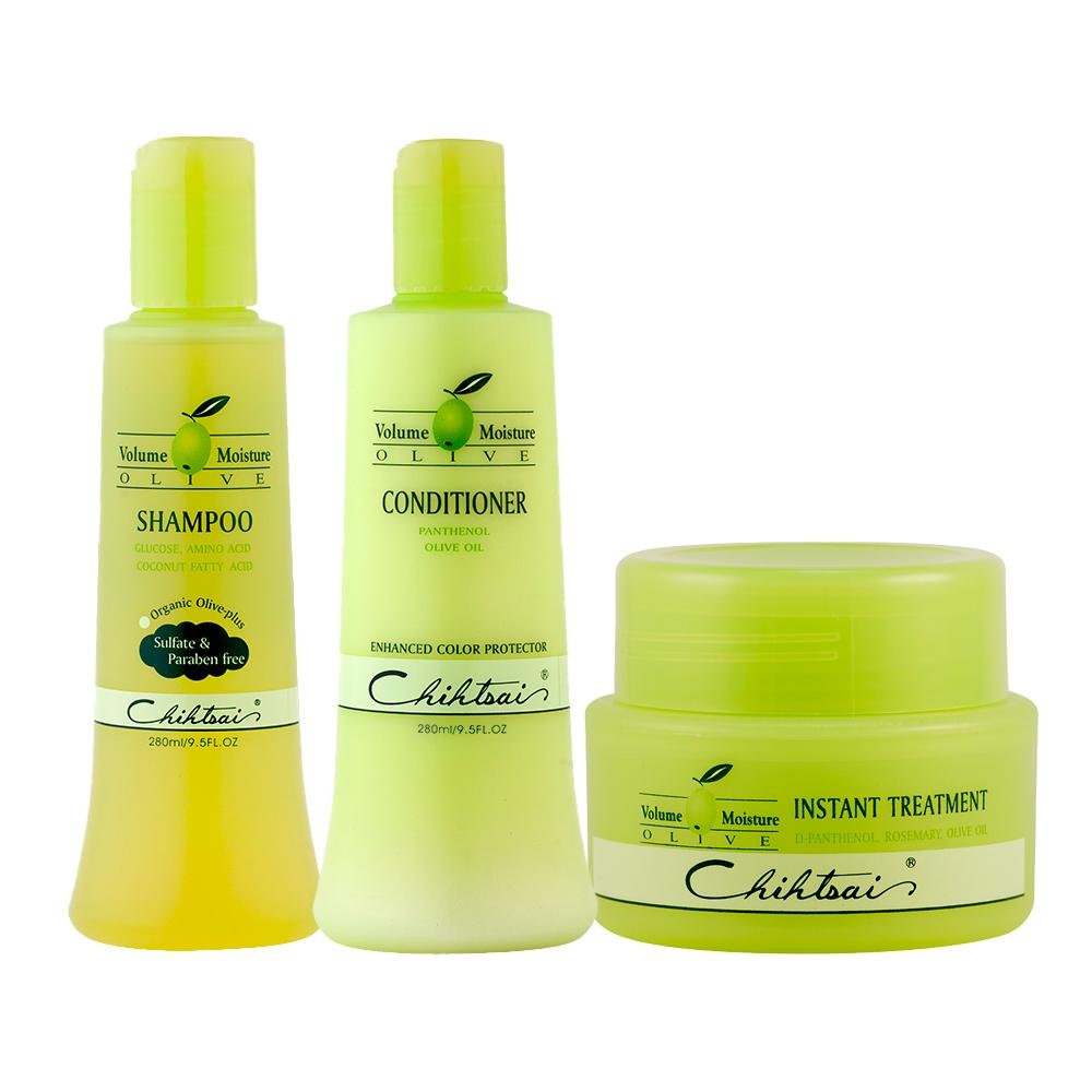 Kit N.P.P.E Chihtsai Olive Nutrição - Shampoo e Condicionador e Leave-In 80ml